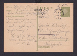 Deutsches Reich Drittes Reich Karte Ganzsache Flugpost SST Benutzt Die - Storia Postale