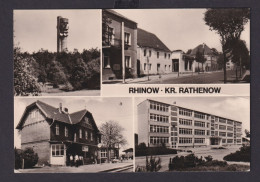 Ansichtskarte Rhinow Kr. Rathenow Brandenburg Bildung Juri Gagarin Schule - Autres & Non Classés