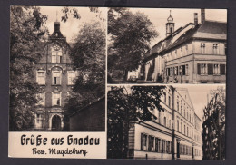 Ansichtskarte Gnadau Sachsen Anhalt Zinzendorfhaus Pfarrhaus Anstaltsgebäude - Other & Unclassified