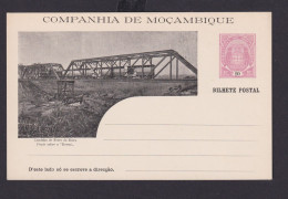 Mosambik Mozambique Afrika Portugal Kolonien Selt. Bild Ganzsache Companhia De - Cartas & Documentos