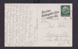 Deutsches Reich Drittes Reich Ansichtskarte SST Dresden Reichsgartenschau - Storia Postale