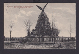 Ansichtskarte Bahnpost Saarbrücken N. Bingerbrück Gorze Frankreich Denkmal D. 5. - 1914-18