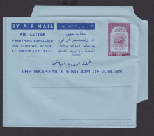 Flugpost Jordanien Airmail Ganzsache Jordan Postal Stationery Aerogramm 25 Fills - Jordan