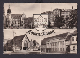 Ansichtskarte Köthen Anhalt Sachsen Anhalt Marktplatz Rathaus Ingenieurschule - Andere & Zonder Classificatie