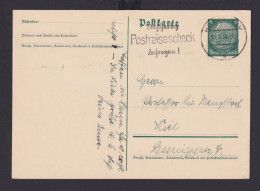 Deutsches Reich Drittes Reich Ganzsache Postsache SST Rechtzeitig Postreise - Sonstige & Ohne Zuordnung