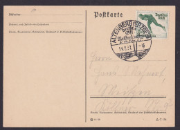 Altenberg Erzgebirge Sachsen Deutsches Reich Karte Sport Skisport SST Deutsche - Lettres & Documents