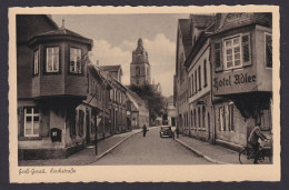 Ansichtskarte Groß Gerau Hessen Kirchstrasse Hotel Adler Verlag L. Fink Groß - Sonstige & Ohne Zuordnung