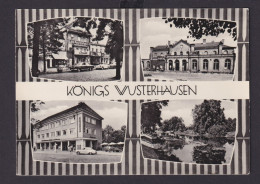 Ansichtskarte Königs Wusterhausen Brandenburg Bahnhof Filmtheater Kultur - Andere & Zonder Classificatie