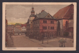 Ansichtskarte Nordhausen Thüringen Rathaus Feldpost N. Chemnitz Schönau Sachsen - Autres & Non Classés