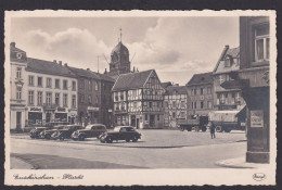 Ansichtskarte Euskirchen NRW Marktplatz Oldtimer Fachwerkhäuser Verlag - Other & Unclassified