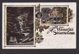 Litho Ansichtskarte Wernigerode Sachsen Anhalt Gastronomie Steinerne Renne - Autres & Non Classés