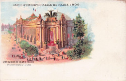 75 - Exposition Universelle De PARIS 1900 - Vue D'angle Du Grand Palais Prise Des Champs Elysées - Litho - Exposiciones