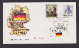 DDR Bund Deutsche Einheit Attraktiver Brief Mit Golddruck + Deutschlandfahne - Brieven En Documenten