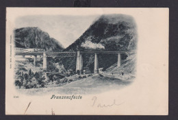 Ansichtskarte Franzenfeste Südtirol Italien Eisenbahn Brücke N. Weisser Hirsch - Other & Unclassified
