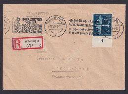 Würzburg Deutsches Reich R Brief EF 868 Luftpostdiensr Rand Selt. Masch.SSt - Covers & Documents