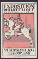 Frankreich Künstler Privatganzsache Philatelie Straßburg Exposition Philatelique - AK Mit Aufdruck (vor 1995)