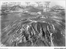 AJPP4-63-0496 - PUY DE DOME - La Voie Romaine - Le Restaurant Et L'observatoire - La Chaine Des Puys Nord - Vue Aerienne - Altri & Non Classificati