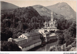 AJPP2-65-0257 - LOURDES - La Basilique Et Le Gave - Lourdes