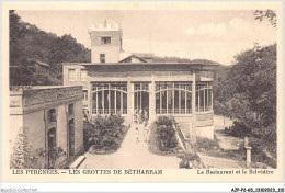 AJPP2-65-0210 - LES PYRENEES - LES GROTTES DE BETHARRAM - Le Restaurant Et Le Belvedere - Autres & Non Classés