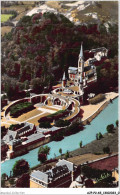 AJPP2-65-0155 - LOURDES - Vue Par Avion Des Sanctuaires De La Basilique Et Du Gave - Lourdes