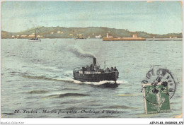 AJPP1-83-0087 - TOULON - Marine Francaise - Chatoupe A Vapeur - Toulon