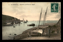 22 - ST-BRIEUC - ENTREE DU PORT DU LEGUE - CARTE COLORISEE - Saint-Brieuc