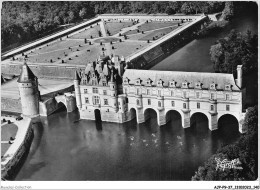 AJPP9-37-0967 - En Touraine - CHENONCEAUX - Vue Aerienne - Le Chateau Sur Le Cher - La Tour Des Marques Et Les Jardins - Chenonceaux