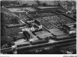 AJPP9-37-0961 - En Touraine - Les Chateaux De La Loire - VILLANDRY - Vue Aerienne - Le Chateau Et Les Jardins D'ORNEMENT - Other & Unclassified