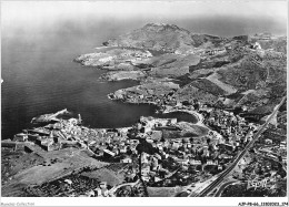 AJPP8-66-0892 - LES PYRENEES - EN ROUSSILLON - COLLIOURE - Vue Aerienne - La Ville Et La Cote Vers Port-Vendres  - Collioure