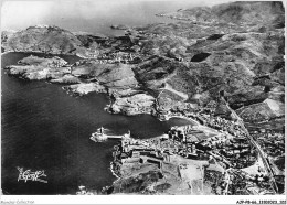 AJPP8-66-0866 - LES PYRENEES - EN ROUSSILLON - COLLIOURE - Vue Aerienne - Ensemble De La Ville Vers Port-vendres  - Roussillon