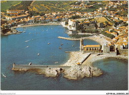 AJPP8-66-0856 - LA COTE VERMEILLE - COLLIOURE - Ville Catalane - Vue Aerienne Centrale - Collioure