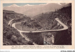 AJPP8-66-0833 - MONT-LOUIS - Le Pont De Fetges Sur Tet A Gauche Route Du Fort De La Tosse - Au Fond Pic De Gallinas  - Autres & Non Classés