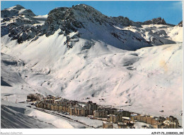 AJPP7-73-0801 - Station Du Lac De TIGNES - Le Val-Claret - En Haut A Gauche - La Grande Motte Et Le Rocher De La Grande  - Other & Unclassified