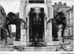 AJPP7-73-0790 - CHAMBERY - La Fontaine Des Elephants - Detail - Chambery