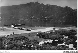 AJPP7-73-0758 - AIX-LES-BAINS - La Plage Et La Dent Du Chat - Aix Les Bains