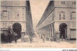 AJPP7-73-0736 - CHAMBERY - Rue Et Colonne De Boigne - Vues De La Place SAINT-LEGER - Chambery