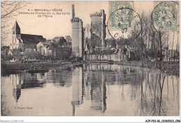 AJPP10-18-1022 - MEHUN-SUR-YEVRE - Chateau Charles VII Vu Des Bords De L'Yevre - Mehun-sur-Yèvre