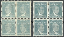 Turkey; 1951 6th Ataturk Issue 3 K. ERROR "Abklatsch Print" MNH** - Ongebruikt