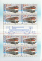 2022 Slovakia Zvolen Locomotives Trains Miniature Sheet Of 8 MNH @ BELOW FACE VALUE - Unused Stamps