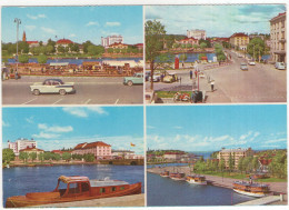 Savonlinna : SIMCA VEDETTE, OPEL REKORD CARaVAN,VW 1200 KÄFER/COX - Kauppatori, Pitkäsilta  -(Finland) - Voitures De Tourisme