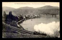 38 - LES ROCHES DE CONDRIEU - VUE PANORAMIQUE - TRAIN SUR LA LIGNE DE CHEMIN DE FER - Altri & Non Classificati