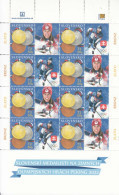 2022 Slovakia Winter Olympics Medals Hockey Skiing Miniature Sheet Of 8 MNH @ BELOW FACE VALUE - Unused Stamps