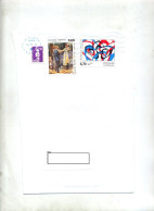 Grand Fragment De Lettre Flamme Neopost  Sur Wercollier Renoir - Mechanical Postmarks (Advertisement)