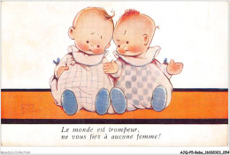 AJQP5-0463 - BEBE - LE MONDE EST TROMPEUR  - Babies