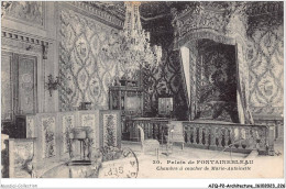 AJQP2-0254 - ARCHITECTURE - PALAIS DE FONTAINEBLEAU - CHAMBRE A COUCHER DE MARIE ANTOINETTE  - Castles