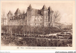 AJQP2-0238 - ARCHITECTURE - PAU - CHATEAU HENRI IV ET LE PIC DU MIDI D'OSSAU  - Châteaux