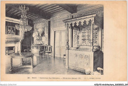 AJQP2-0198 - ARCHITECTURE - PAU - INTERIEUR DU CHÂTEAU - CHAMBRE HENRI IV  - Kastelen