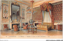 AJQP2-0182 - ARCHITECTURE - COMPIEGNE - LE CHÂTEAU - CHAMBRE DE MARIE-ANTOINETTE  - Châteaux