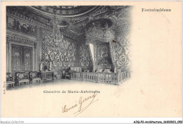 AJQP2-0167 - ARCHITECTURE - FONTAINEBLEAU - CHAMBRE DE MARIE-ANTOINETTE  - Châteaux