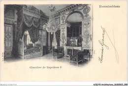 AJQP2-0166 - ARCHITECTURE - FONTAINEBLEAU - CHAMBRE DE NAPOLEON 1er  - Châteaux